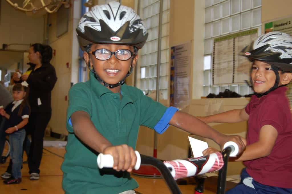 Students gain leadership training while building bikes for children