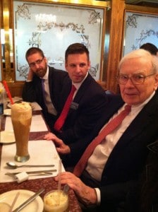 Mr. Buffett and his giant root beer float!