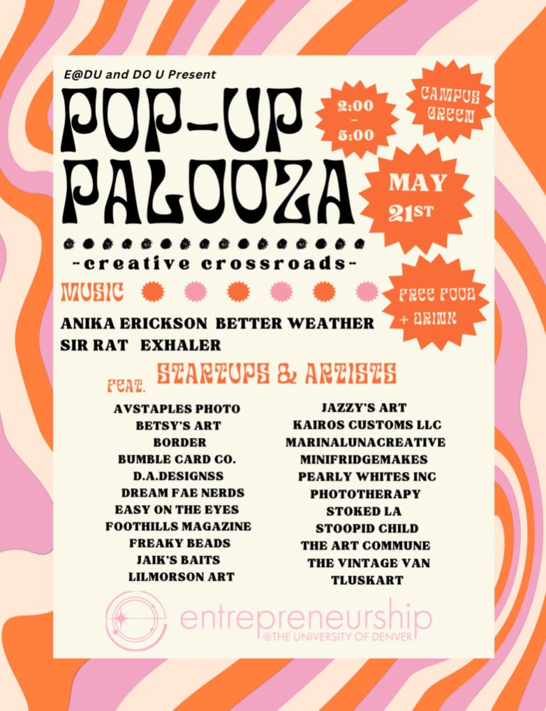 Popup Palooza 2023 Promotional Poster for Pop-Up Palooza 2023
