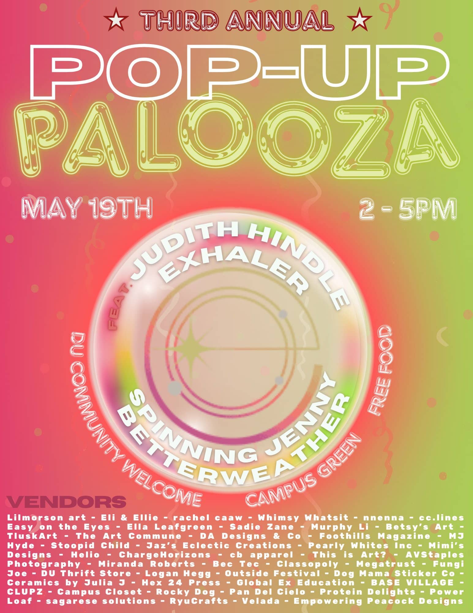 pop - 1 Promotional Poster for Pop-Up Palooza 2024