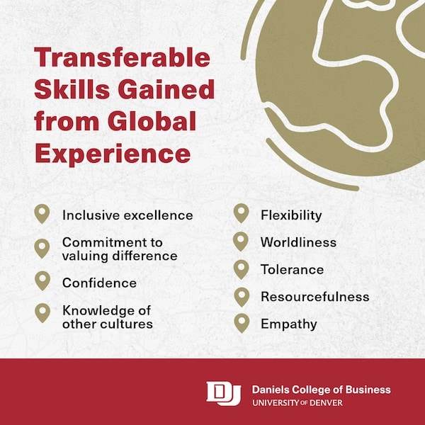 Transferable skills gained from global experience