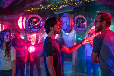 Students at Meow Wolf Convergence Station