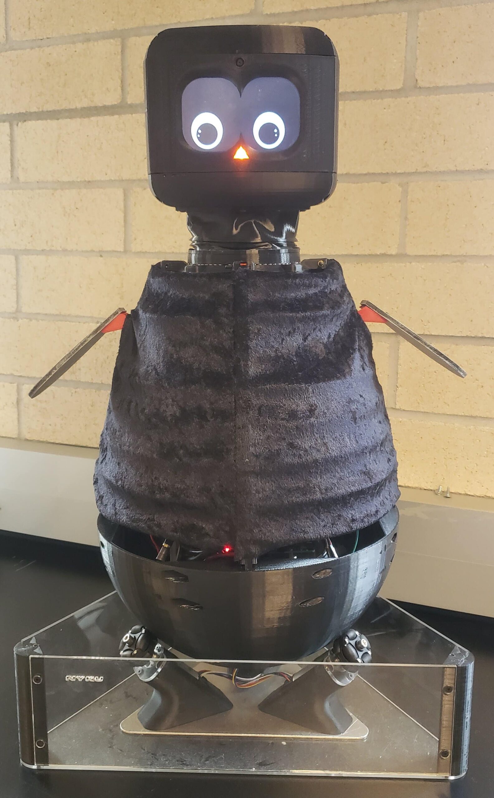Robot that looks a bit like a penguin