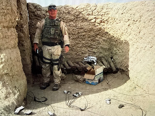 Hans Prahl deployed in military uniform