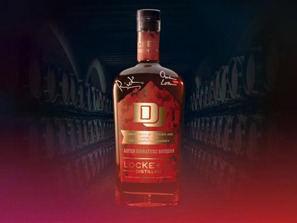 A bottle of Locke + Co. DU whiskey