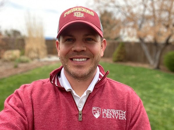 Brent Facchinello, MBA ’20 and business operations executive at Miraflora, featured in a business-focused portrait or event image.