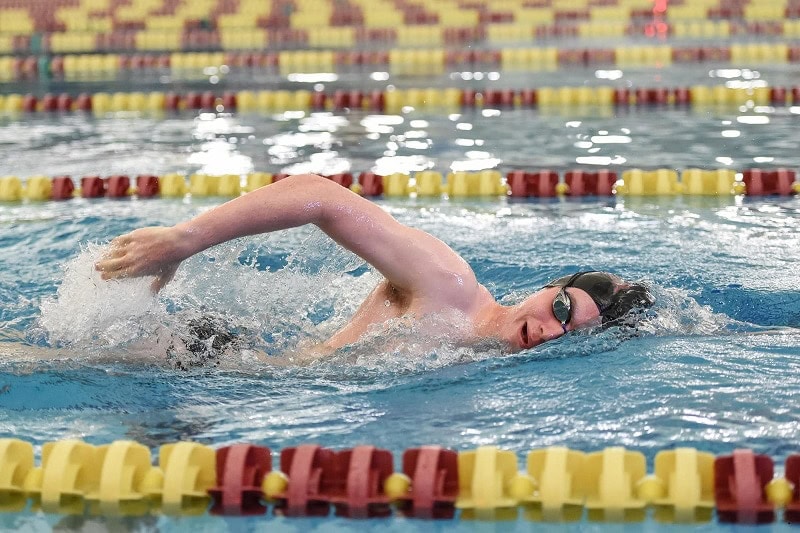 Graduating DU Swimmer Pursues Different Strokes